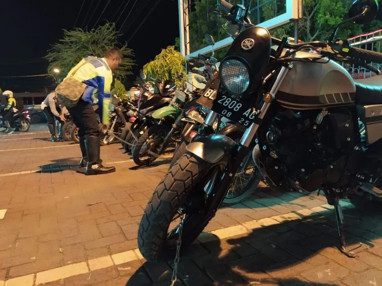 Poltabes Banda Aceh Mengamankan 41 Ranmor Knalpot Brong.