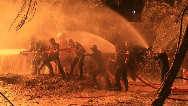 Kebakaran sumur miyak di Aceh Timur (Foto: ANTARA)
