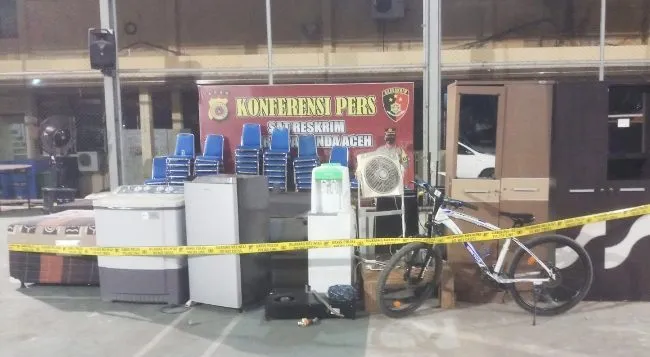 Barang Bukti yang diamankan oleh personel Opsnal Satreskrim Polresta Banda Aceh.