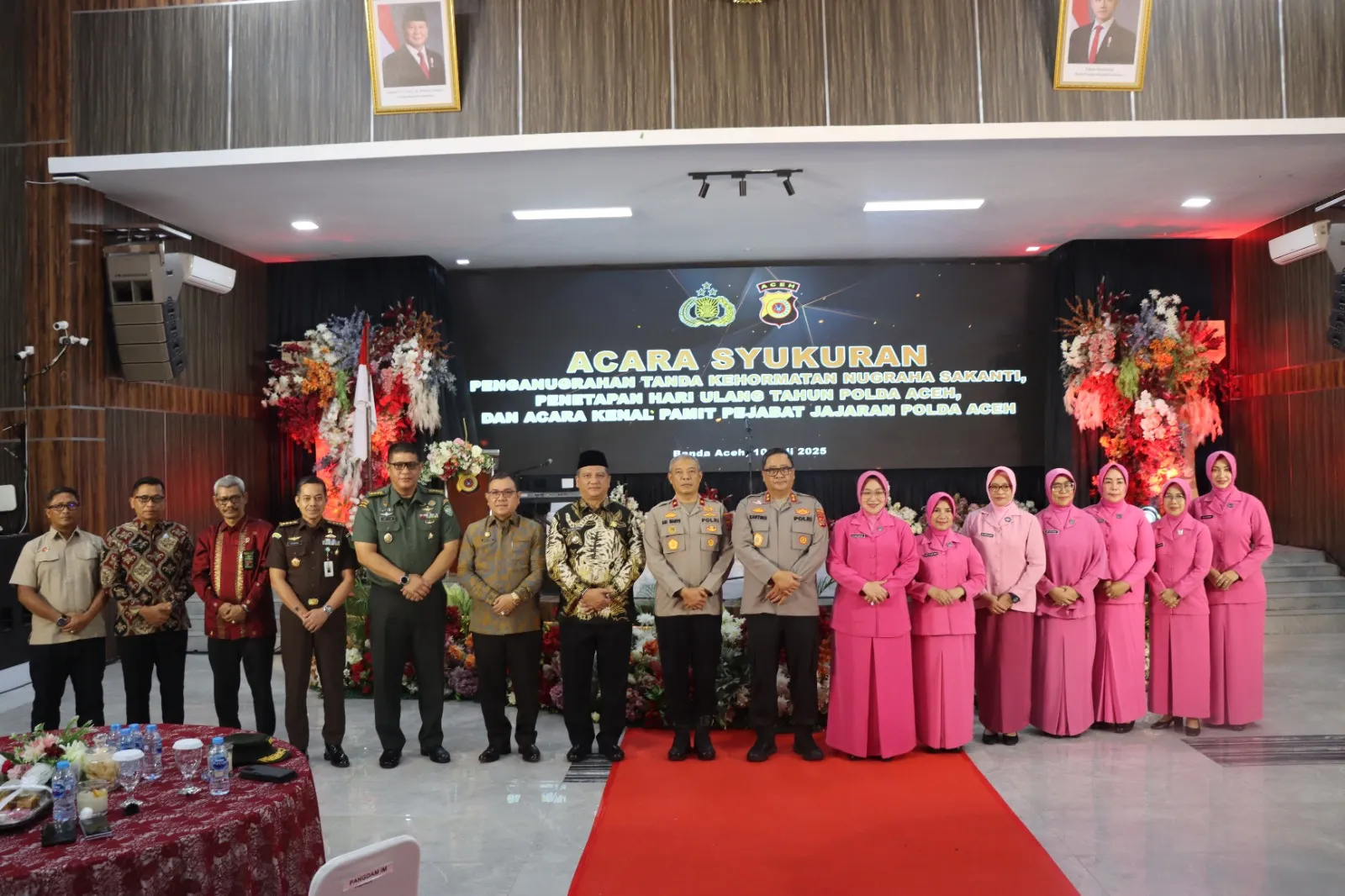 Kepolda Aceh gelar syukuran atas penganugerahan tanda kehormatan Nugraha Sakanti yang diserahkan Presiden Prabowo Subianto