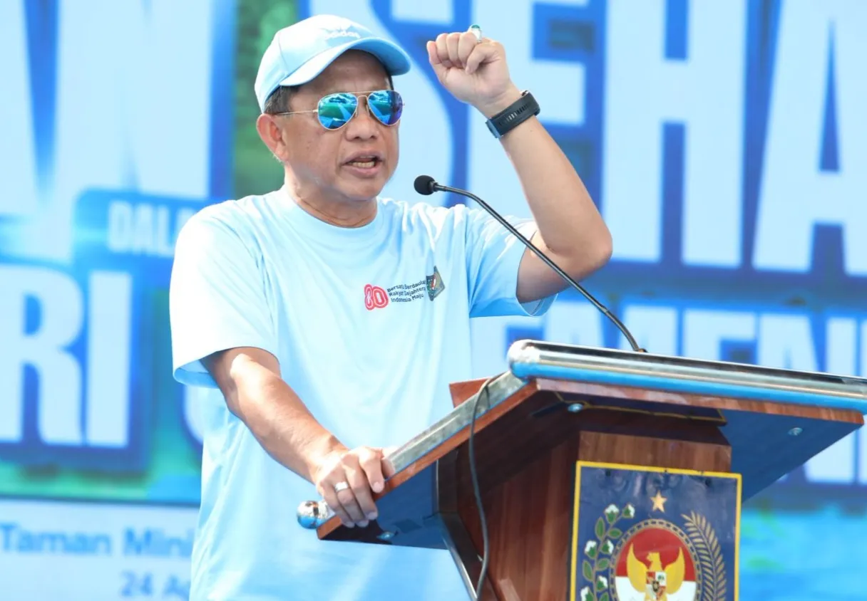 Mendagri Muhammad Tito Karnavian
pada puncak peringatan HUT ke-80 Kemendagri yang berlangsung di area Istana Anak, Taman Mini Indonesia Indah (TMII).[Ist]